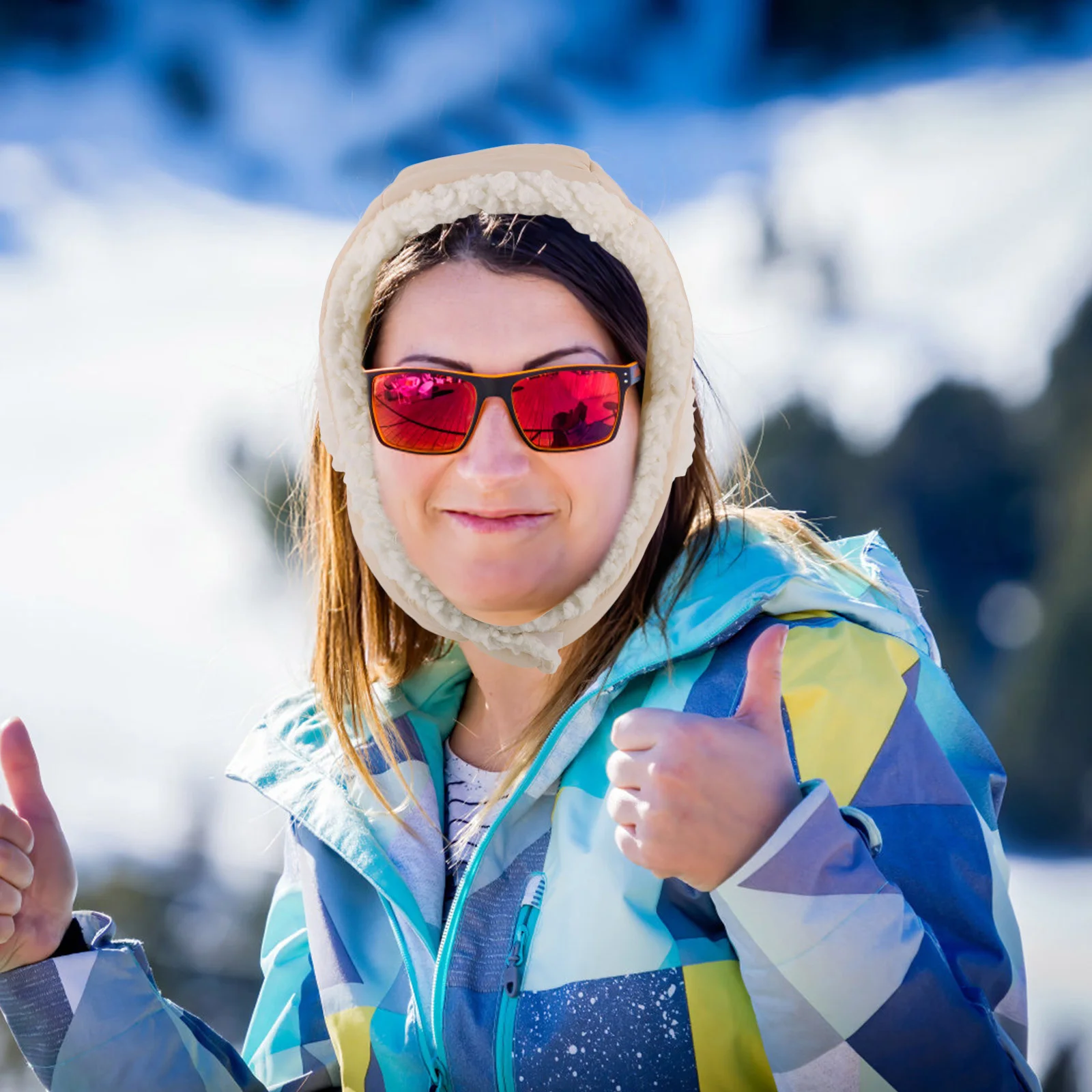 

Skiing Hat with Cotton Lined Interior Waterproof Windproof Design for Men Women Boys Girls Winter Outdoor Adventures Warm