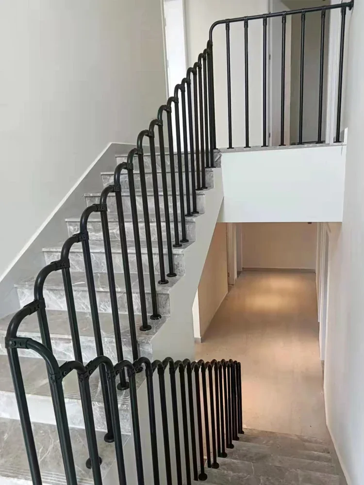 Pasamanos de escalera, barandilla versátil para el hogar, columna de escalera dúplex para interiores y exteriores, valla moderna Simple