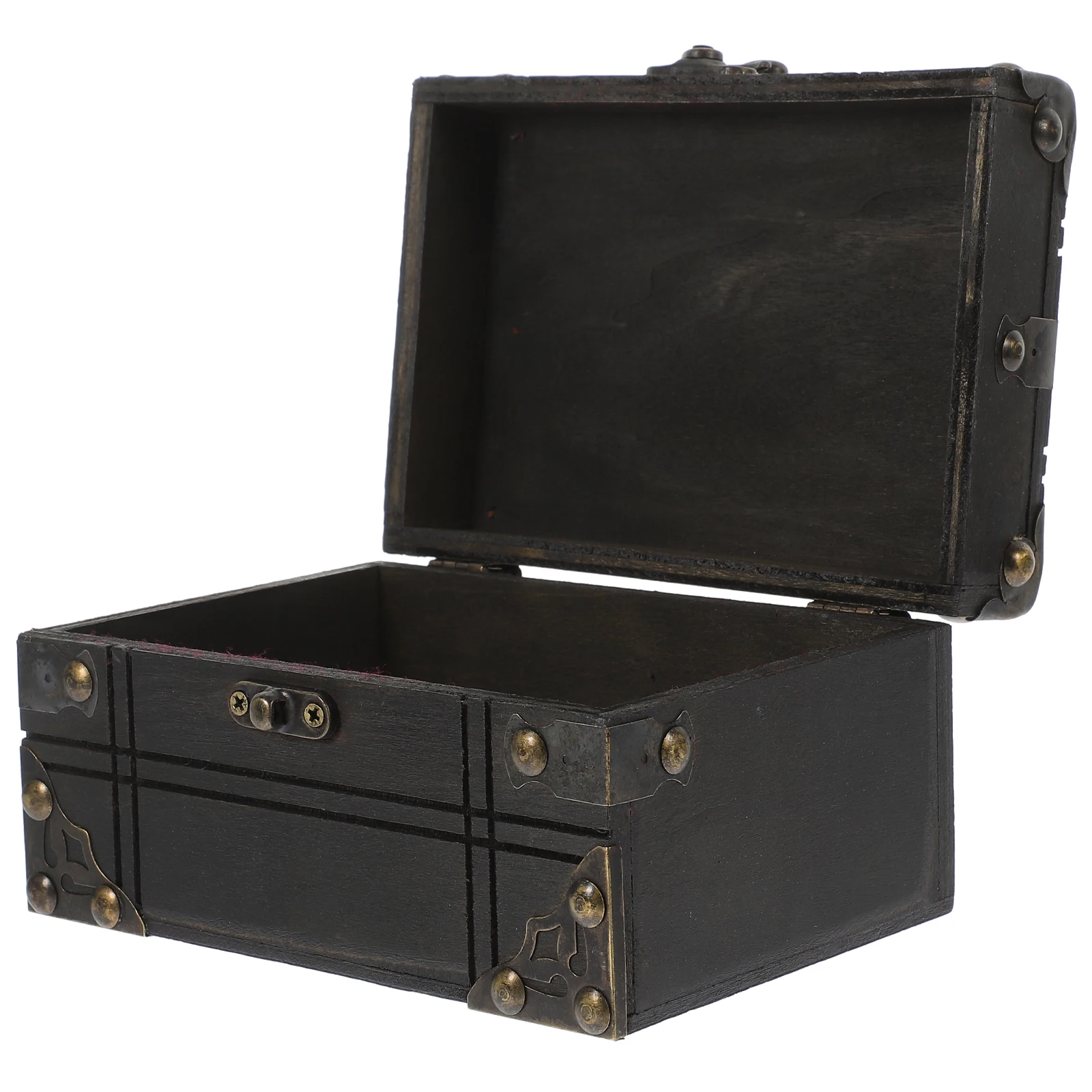 

High Quality Vintage Jewelry Box Man Case Wood Treasure Keepsake Boxes with Lids