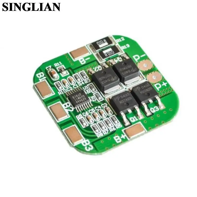 

4S 14.8V Lithium Battery Protection Board 18650/16.8V Overcharge Overdischarge Short-circuit Protection 20A Current Limiting