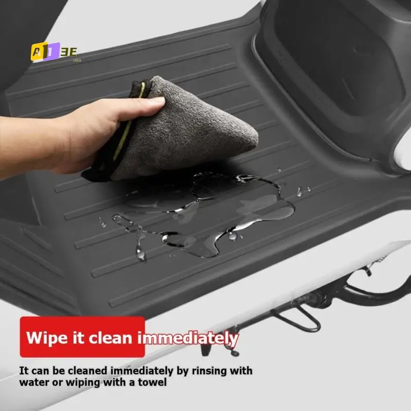 A03E-TPE Floor Mat Footboard Pad For Ninebot Q385C Series Motorcycle Waterproof Wear Resistant Electric Bicycle Parts