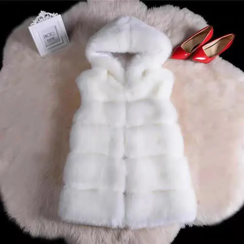 100% True Fox Fur Grass Coat Vest Women's Mid length 2024 New Winter Leather and Fur Integrated Block Jacket Winter Wear Coat