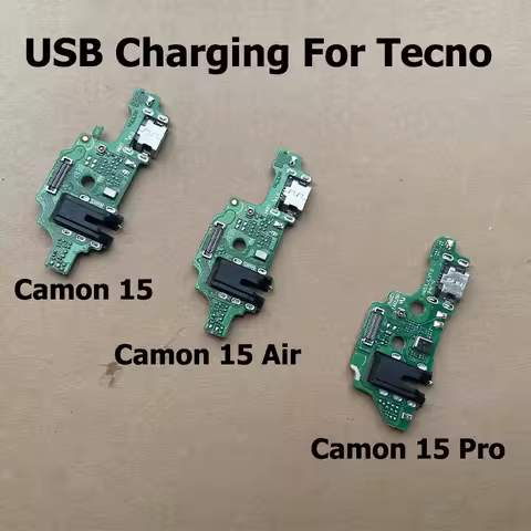 New USB Charging Flex For Tecno Camon 15 Air Pro Premier USB Charging Port Dock Charger Plug Connector Board Flex Cable