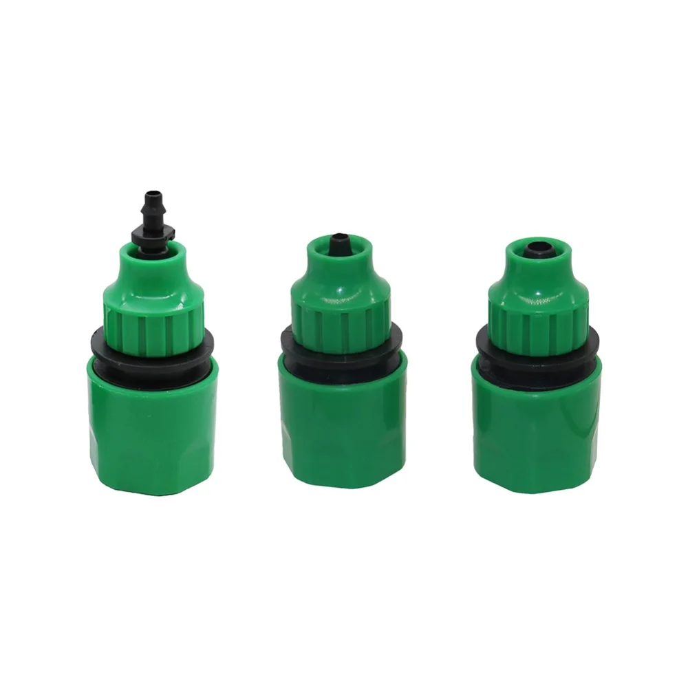 5pcs Fast Coupling Adapter with 4/8mm Hose Connector Drip Tape for Garden Irrigation Plastic Quick Connector Kits Tube Joint