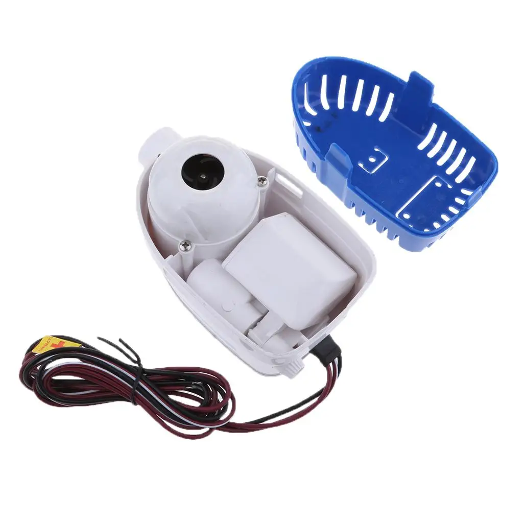 High Performance Submersible Bilge Water Pump Low Noise Small Size 12V 600GPH Automatic for Fishing Boat Yacht Camper