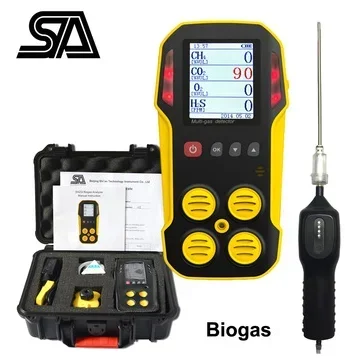 Handheld multi gas Analyzers, Biogas detector multi gas analyzer for CO2 CH4 O2 H2S