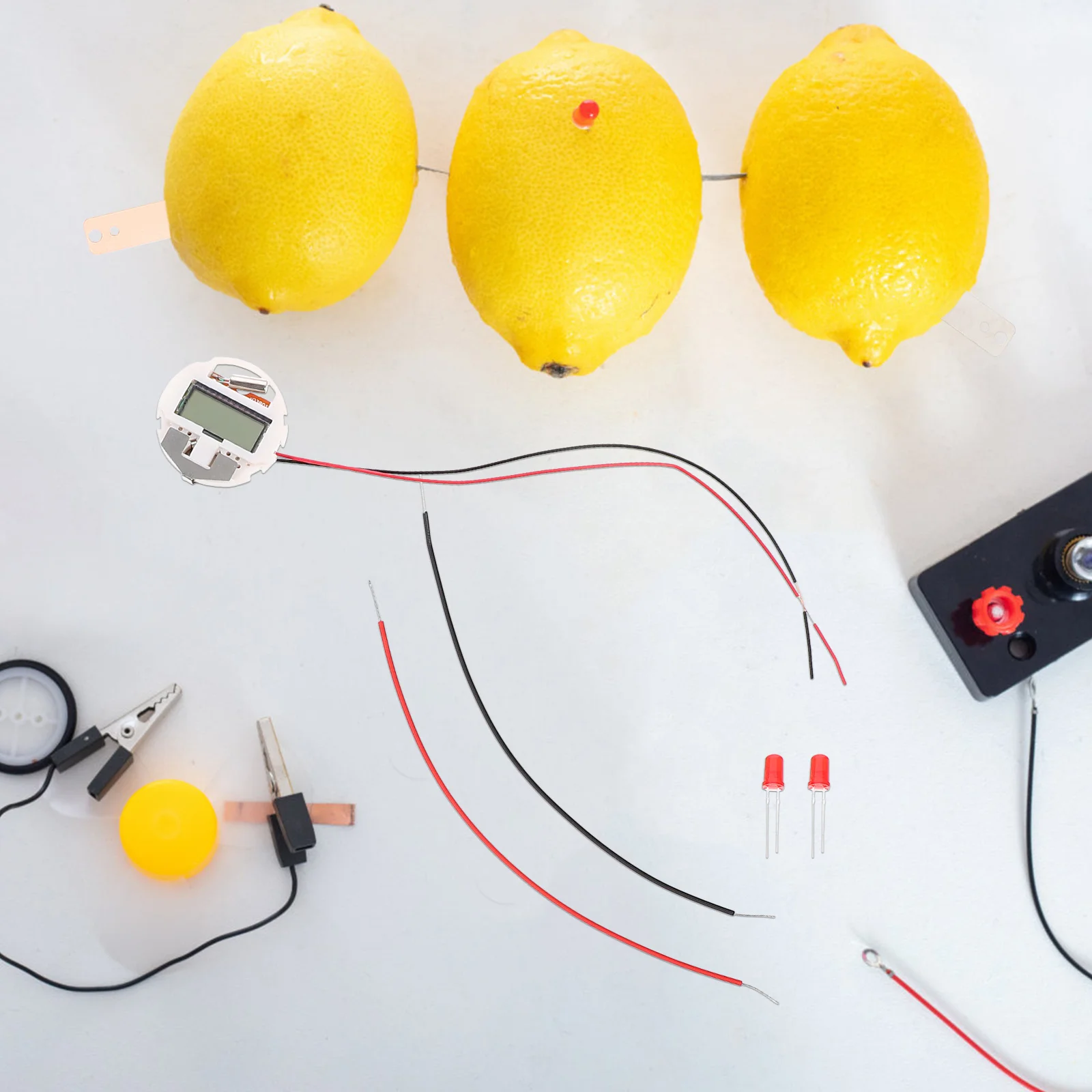 

1 set 1 Set Diy Fruit Science Experiment Kit Potato Clock Making Supplies, Science Toy, Student Experiment Kit,