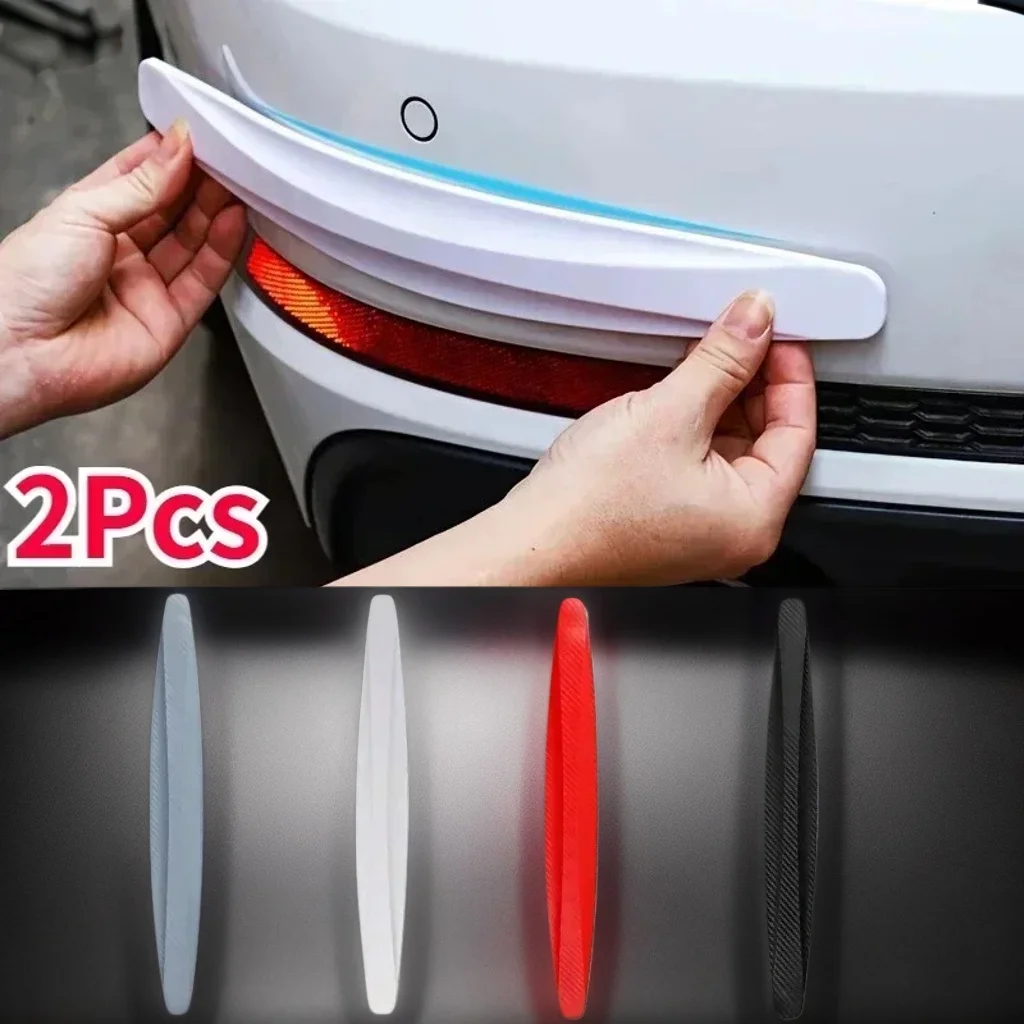 

2pcs Universal Anti-Collision Stickers - Front Rear Bumper Guards Anti-Scratch Car Accessories