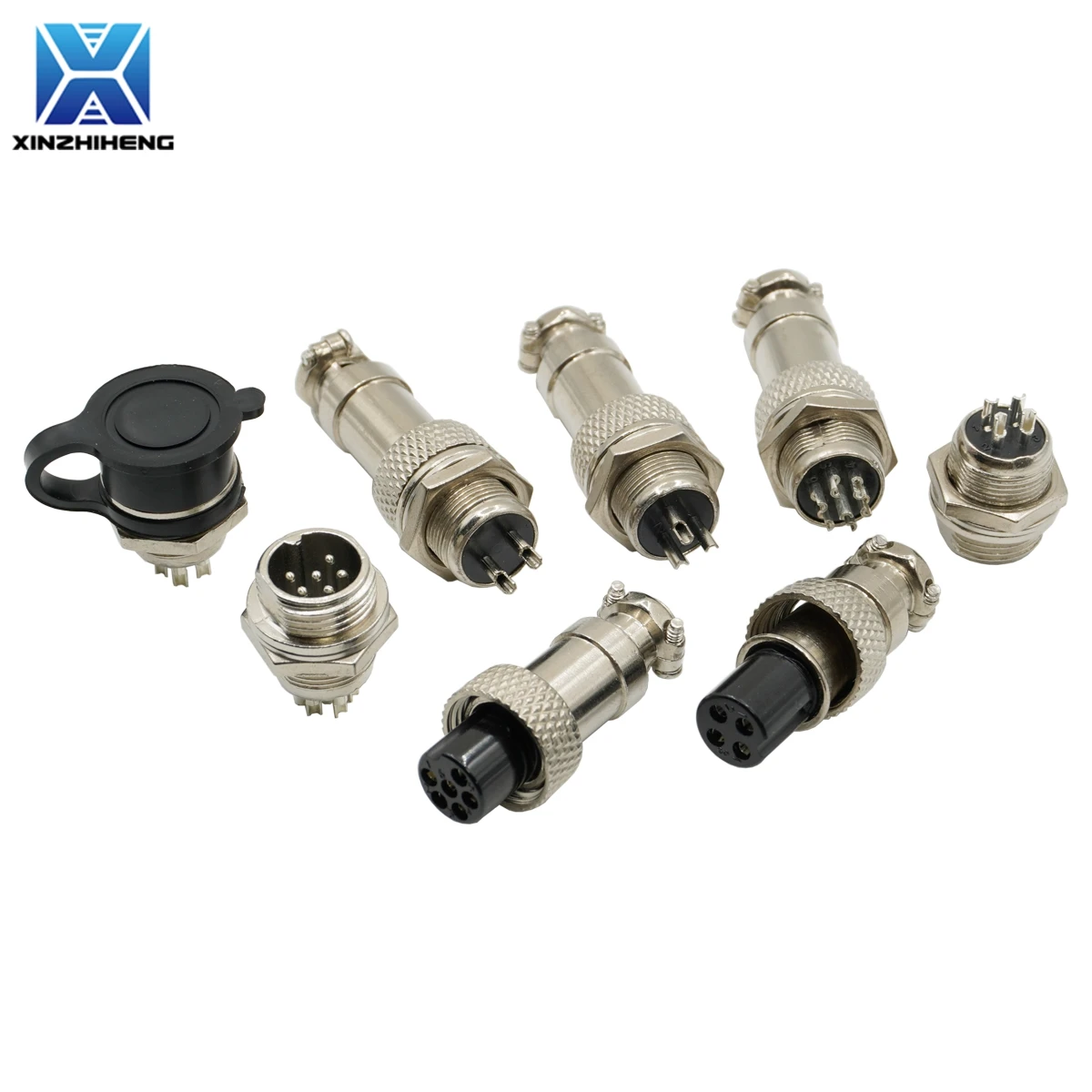 (1-50PCS) GX12 Aviation Cable Connector 12mm Circular Plug Socket 2/3/4/5/6/7 Pin Male Female Panel Mount For LED & RC Equipment