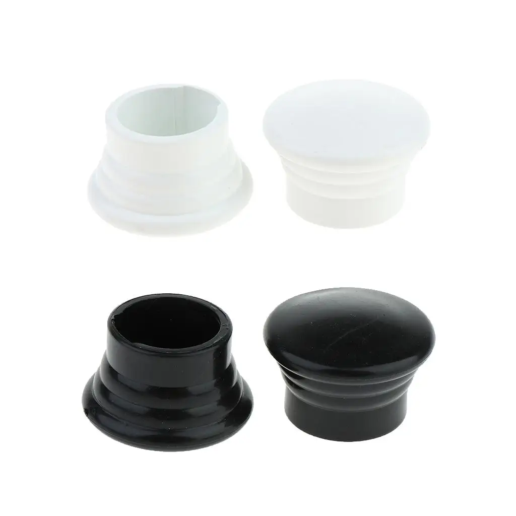 2-Pack Drapery Window Curtain Rod End Caps for 28mm 1.1 Inch Pole