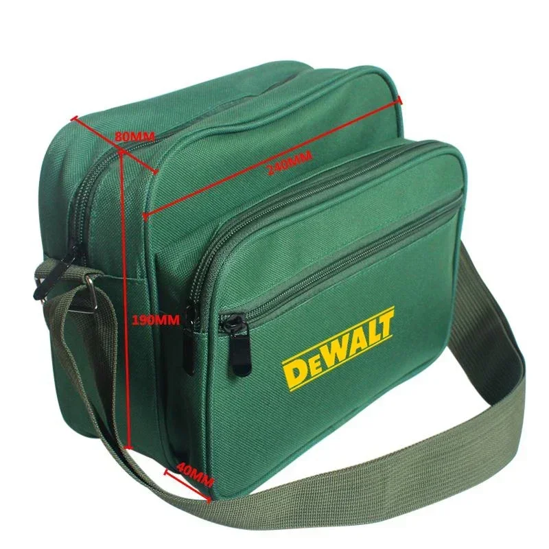 Dewalt-Sac à outils en toile épaisse, trousse de quincaillerie pour perceuse électrique, sacs à bandoulière