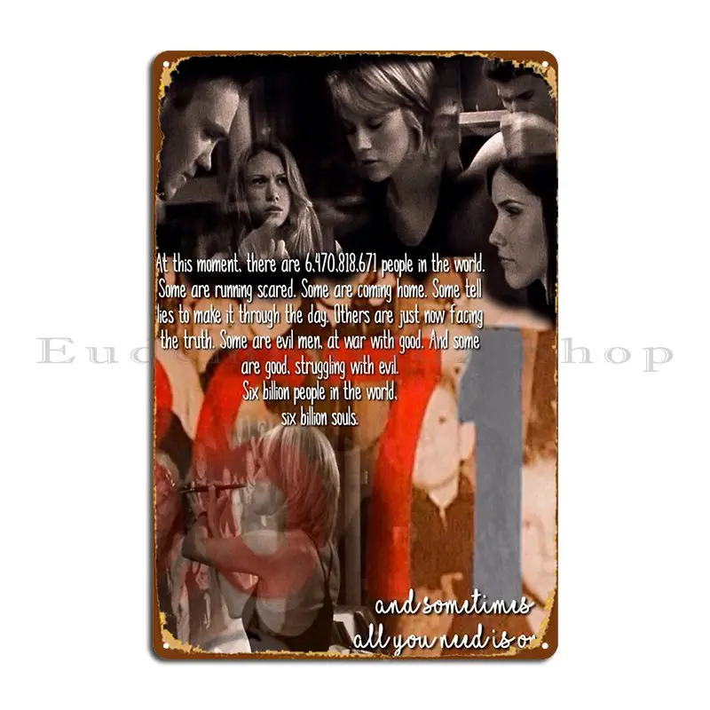 One Tree Hill Peyton Metal Plaque Poster Living Room Cinema Customized Vintage Garage Tin Sign Poster