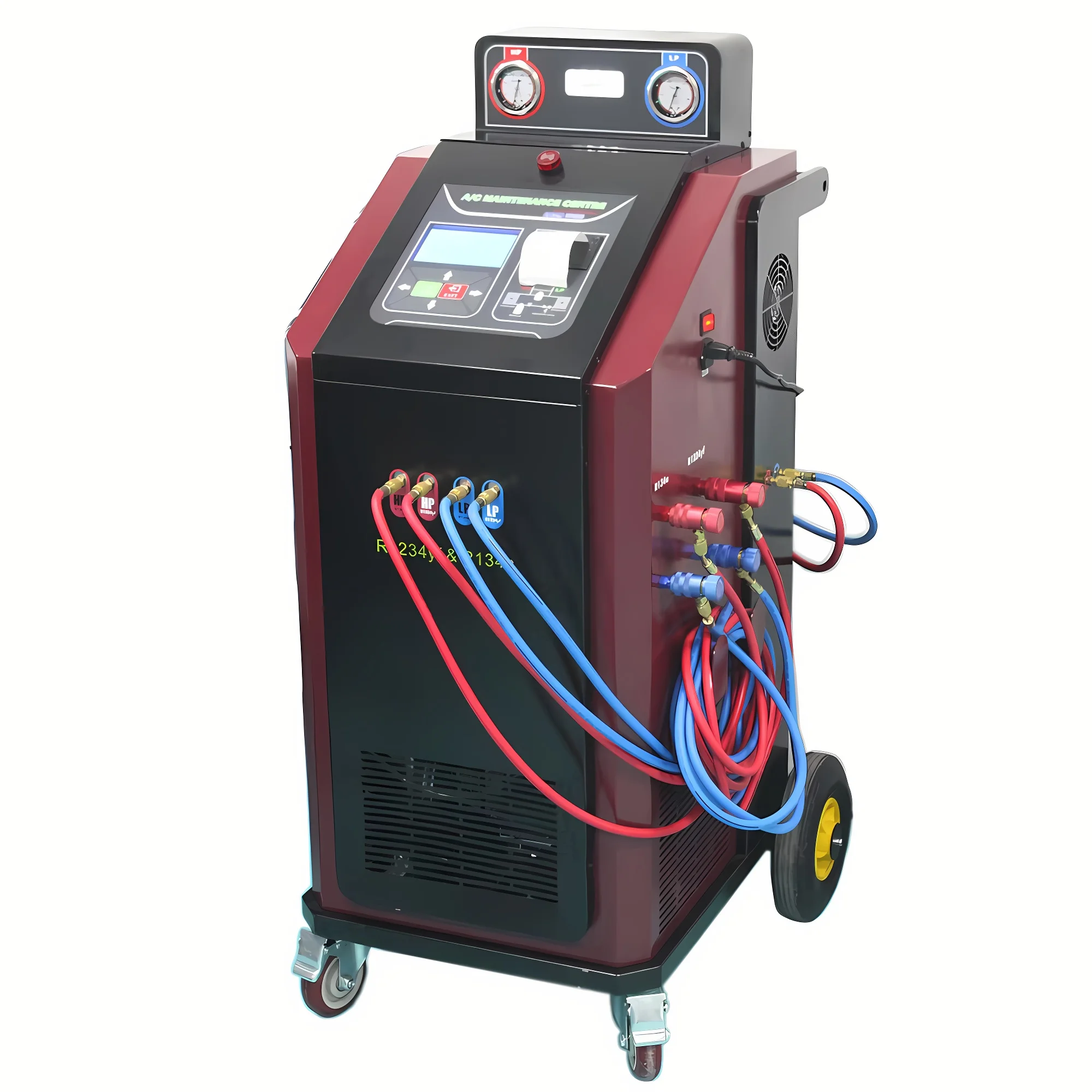 Automotive Air Conditioning Refrigerant Recovery And Charging Machine R134a R1234yf Dual System AC Flush Machine THINKCAR AC200