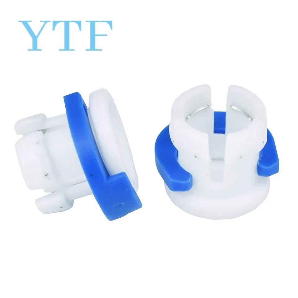 10 sets Pneumatic Connectors White Bowden Tube Clamp Blue Pipe Horse Clip Fixed 6mm 3D Printer Parts Shoe Coupling Collet Part