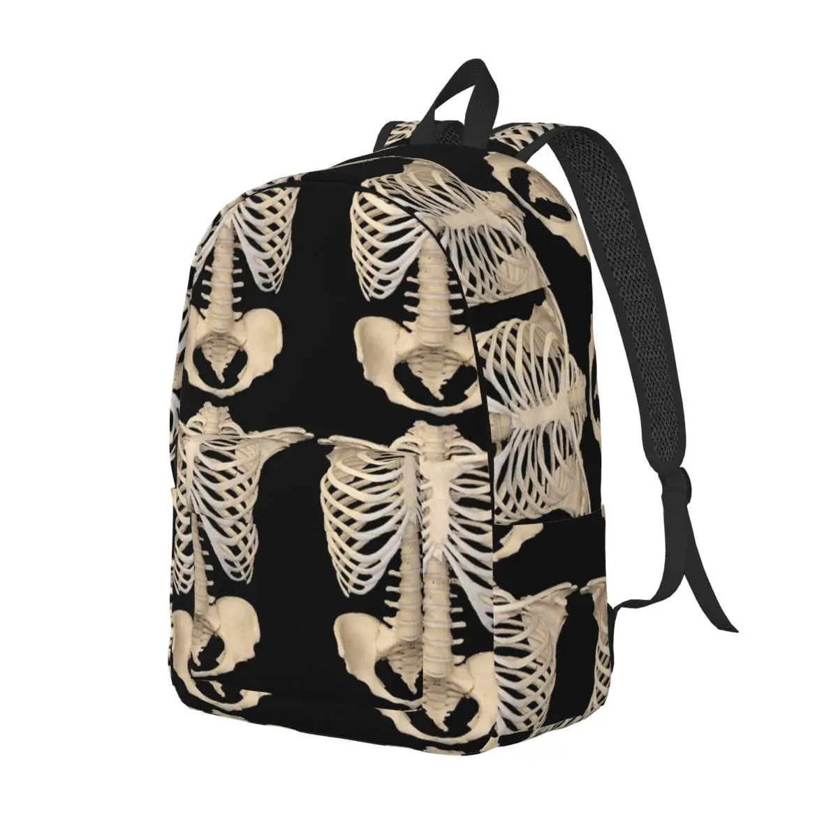 

Halloween Gothic Anatomy Rib Cage Bones Human Skeleton Backpack Daypack Large Capacity BookBag School Bag Shoulder Bags for Kids