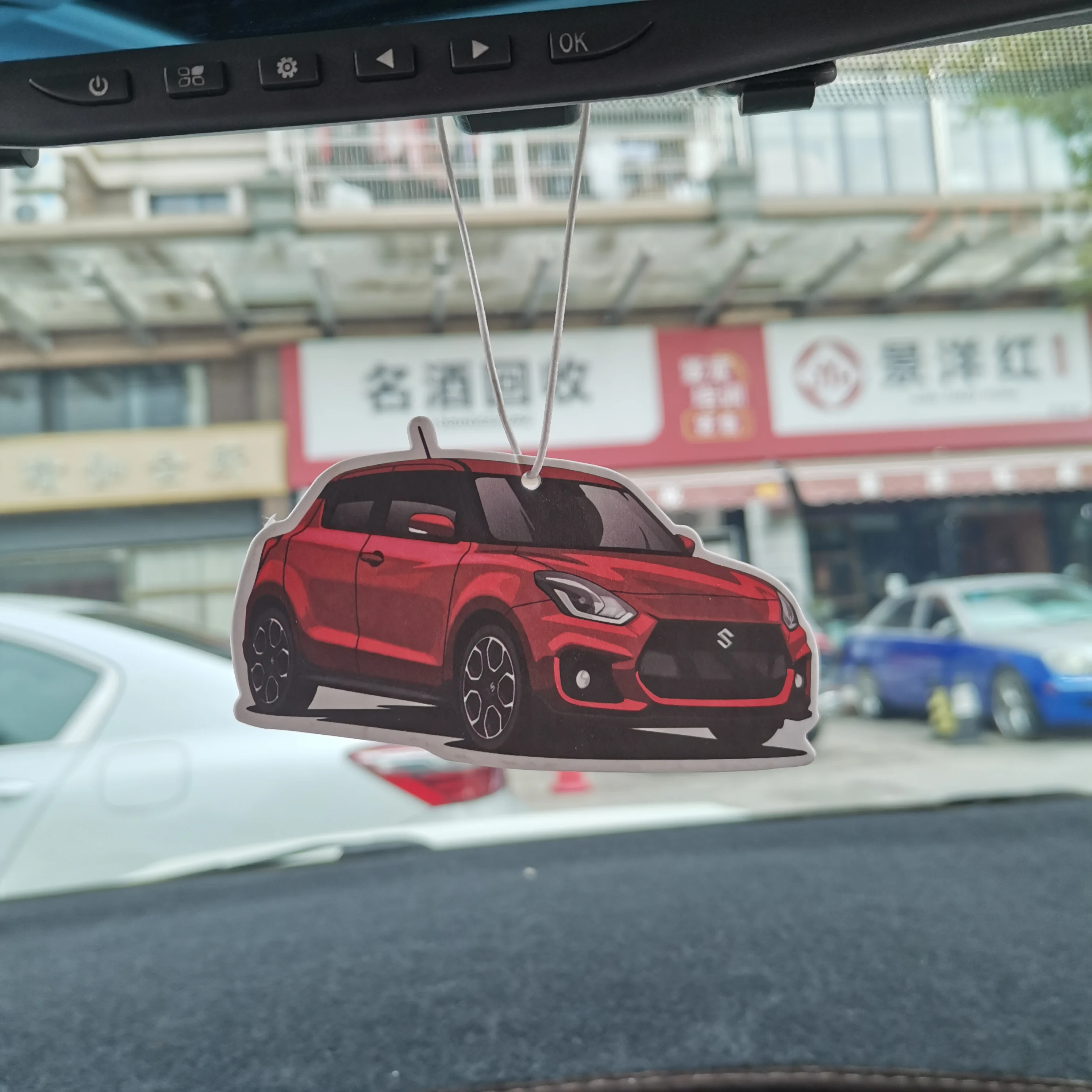 New arrival JDM Racing Performance Car Rearview Mirror Pendant Air Freshener Solid Paper Decoration For SUZUKI Jimmy SWIFT New