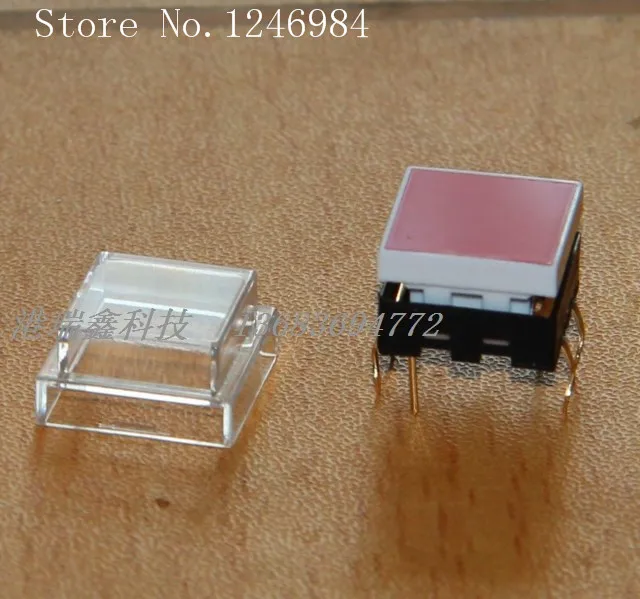 [SA]Taiwan Deli Wei dailywell illuminated red button micro switch without lock button SPL-12P-1-01--50pcs/lot