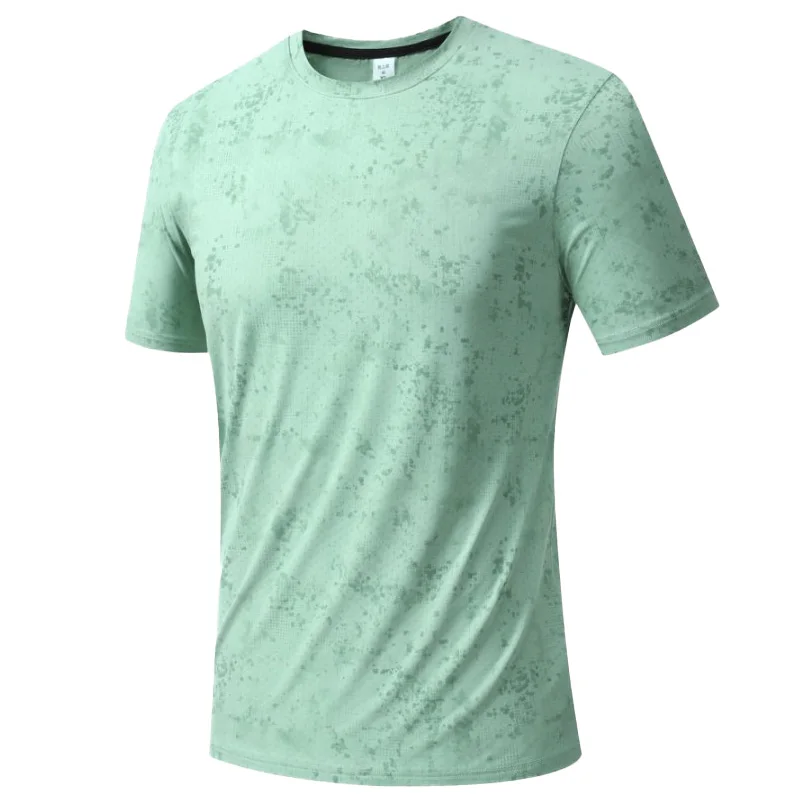 

Running 3D Short Sleeves Outdoor Jogger Breathable Causal Workout Tee Wicking Round Quick Dry Fitness Fashion Sports Shirts