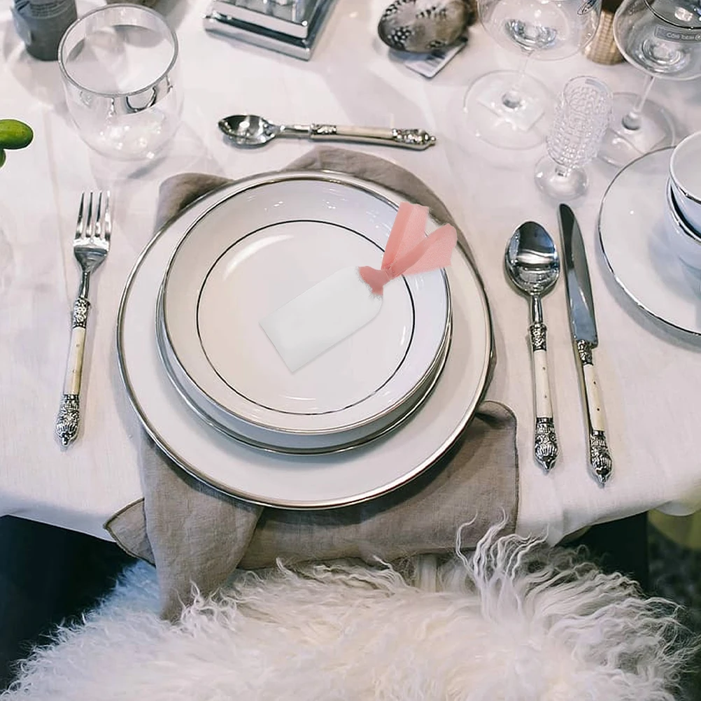 

30pcs Blank Acrylic Name Tags Clear Place Cards Wedding Reserved Seating Signs Business Table Labels Transparent for Party