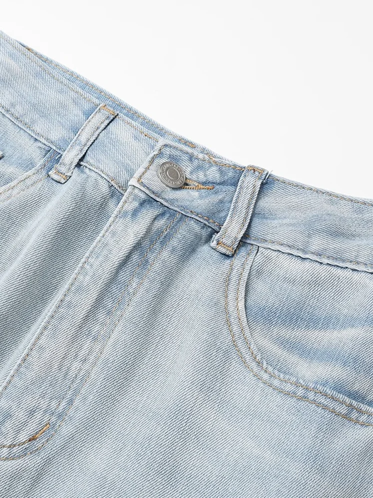 CIVICERA ريترو وايد الدنيم عالية الخصر غير المتكافئة تنورة المرأة الربيع الصيف التخسيس تنوعا Bodycon تنورة طويلة