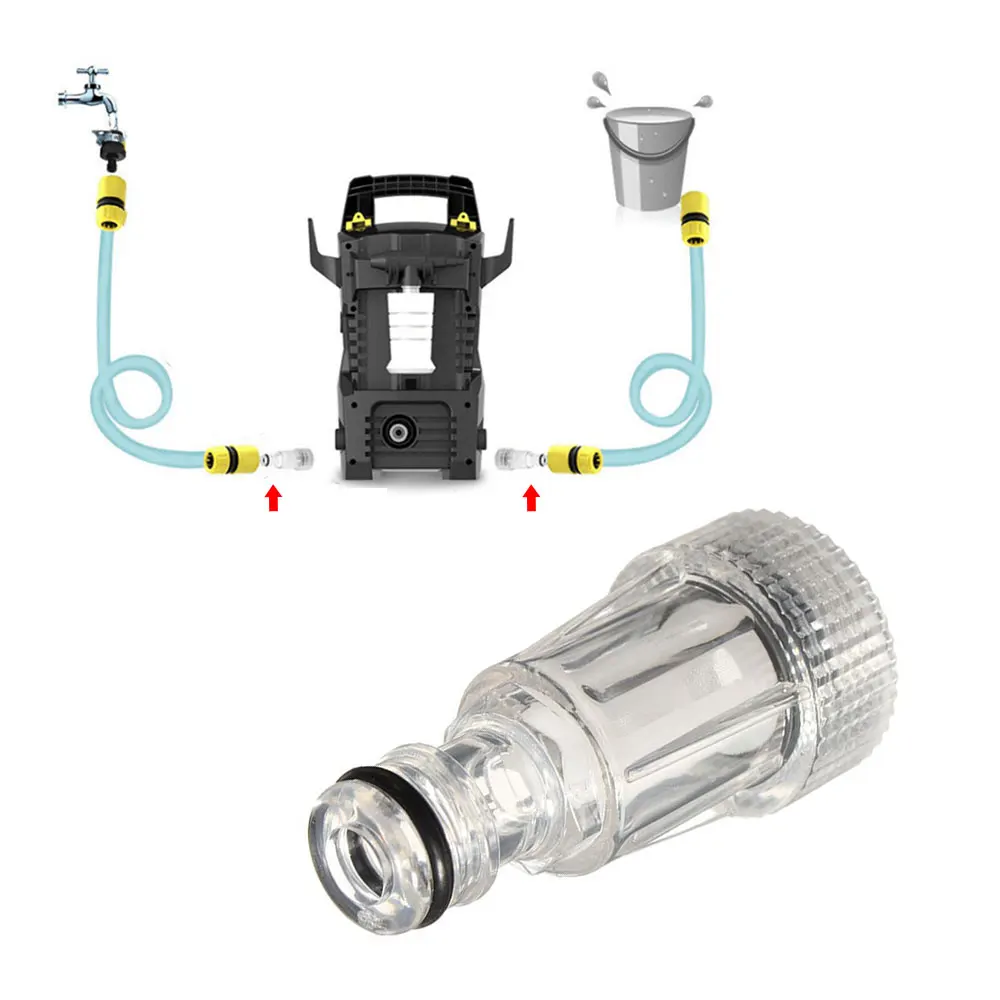 Auto Wasmachine Waterfilter Hogedruk Kunststof Aansluiting Fitting Voor Karcher K2 K3 K4 K5 K6 K7 Serie Hogedrukreinigers