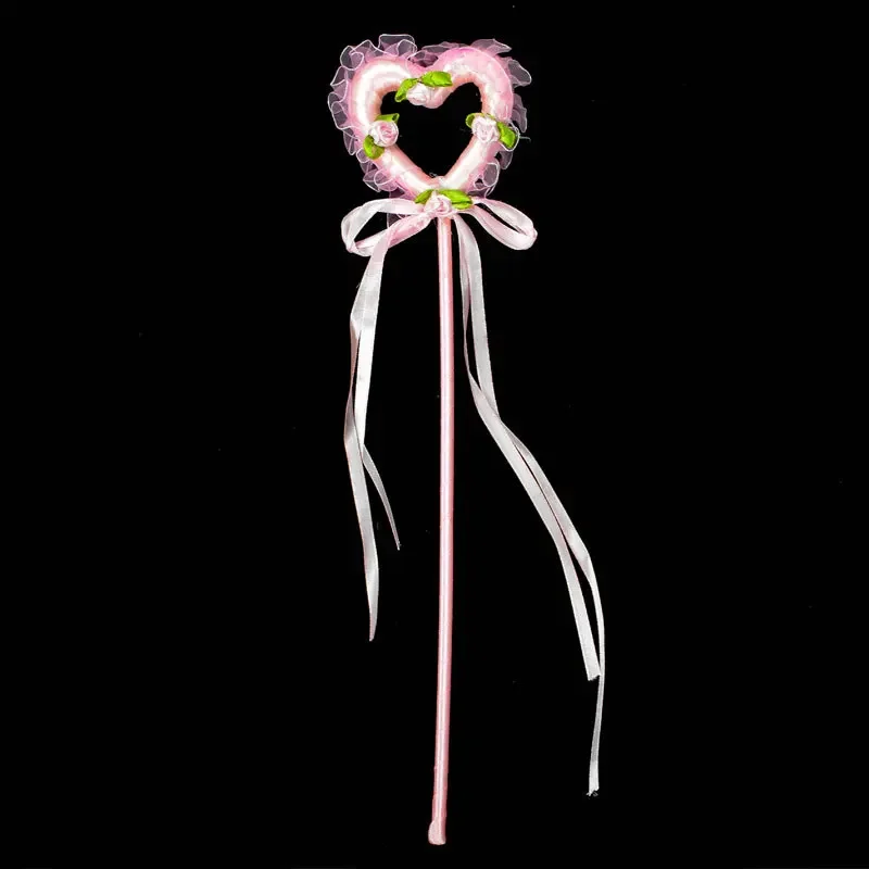 20pcs Star Heart Butterfly Wands Magic Sticks Princess Girls Kids Cosplay Costume Props Show  Party  Christmas Easter