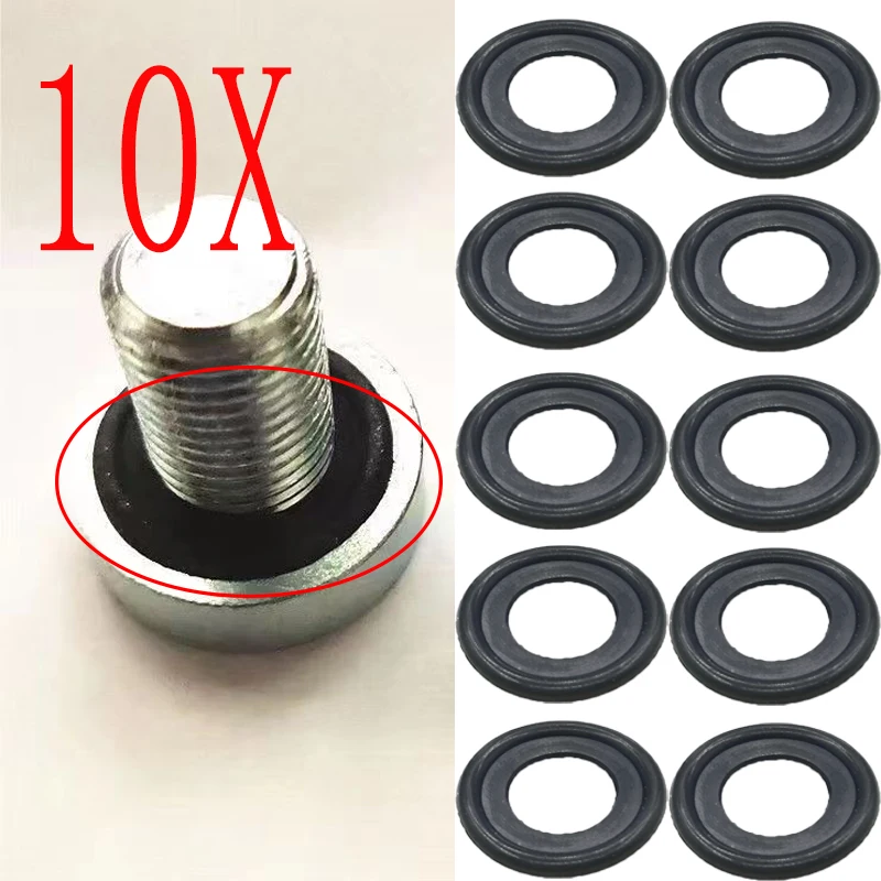 10X For Ford Mazda Citroen Fiat Peugeot Volvo Vauxhall Jaguar Landroveroil Pan Drain Plug Seal