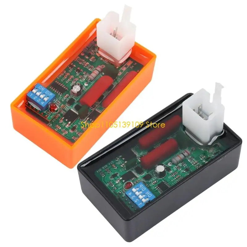 High Performances Motorcycle Igniters DIP Adjustable Timing & Waterproof ABS Construction Suitable for 100 150cc Engines
