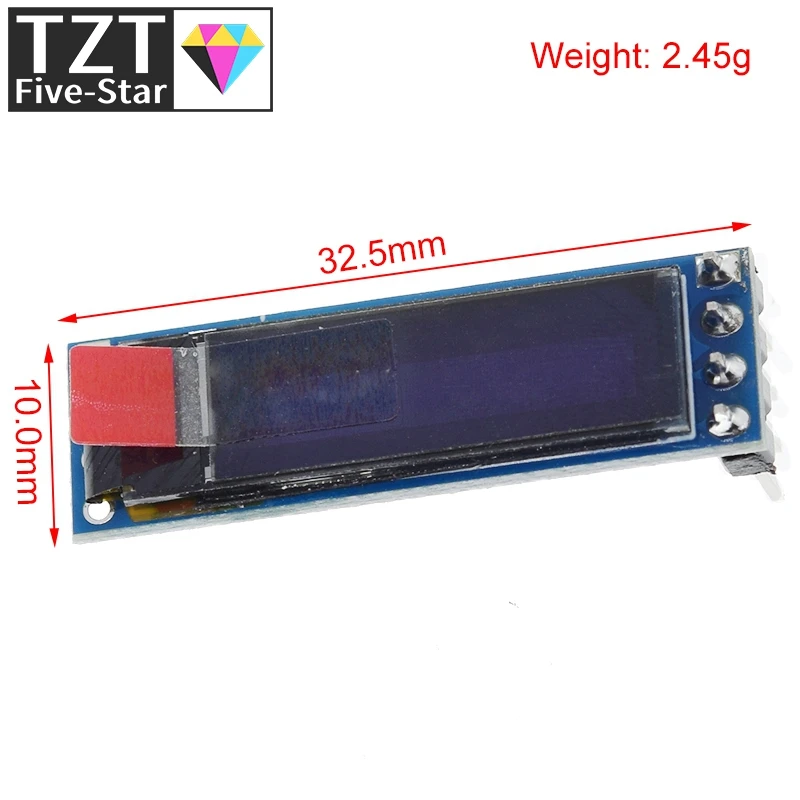 0.69 inch 96x16 OLED Display Module White Display 0.69