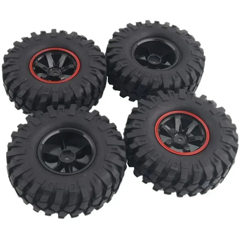 

4PCS 1/10 1.9Inch Off Road Climb Rock Crawler Car Tires Super Soft 96MM Rubber Tyre Wheel Rim Hex 12MM For Tamiya CC01 D90 701A