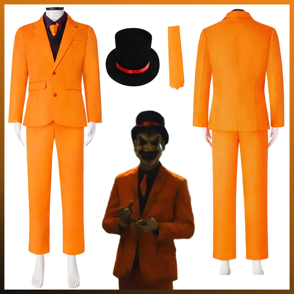 

Horror Movie Jester Costume Disguise Ken Arnold Cosplay Fantasy Clothing Adult Men Roleplay Fantasia Outfits Male Halloween