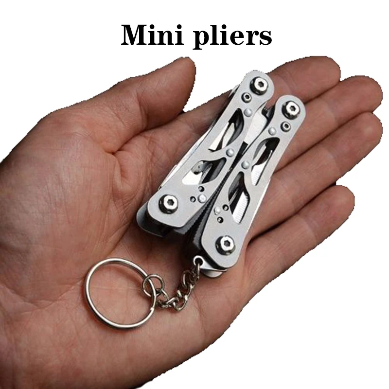 

All-Steel Hollow Mini Pliers, Multi-Function Folding Knife Pliers, Outdoor Portable Combination, Multi-Purpose Keychain