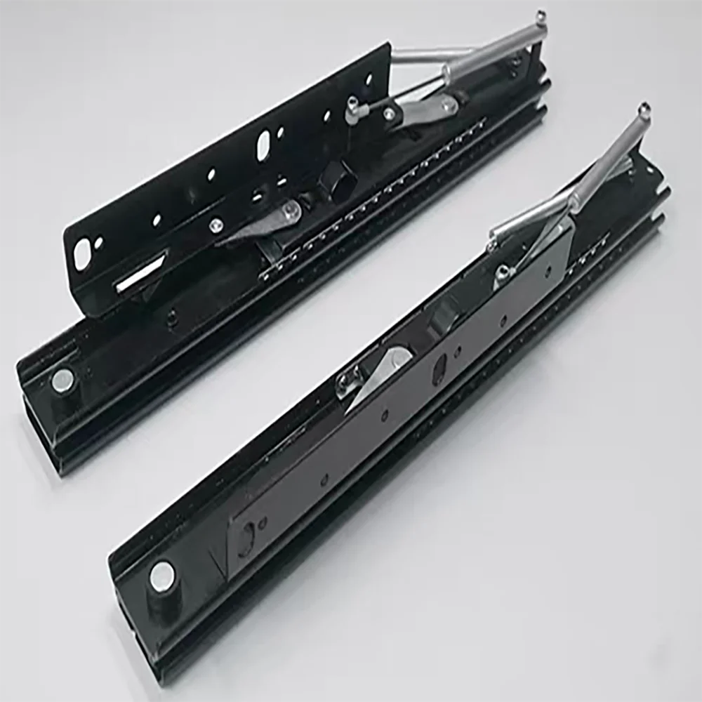 Invisible pull-out rising table buffer 250/320/420/520mm slide rail can extend 215/299/470/570mm