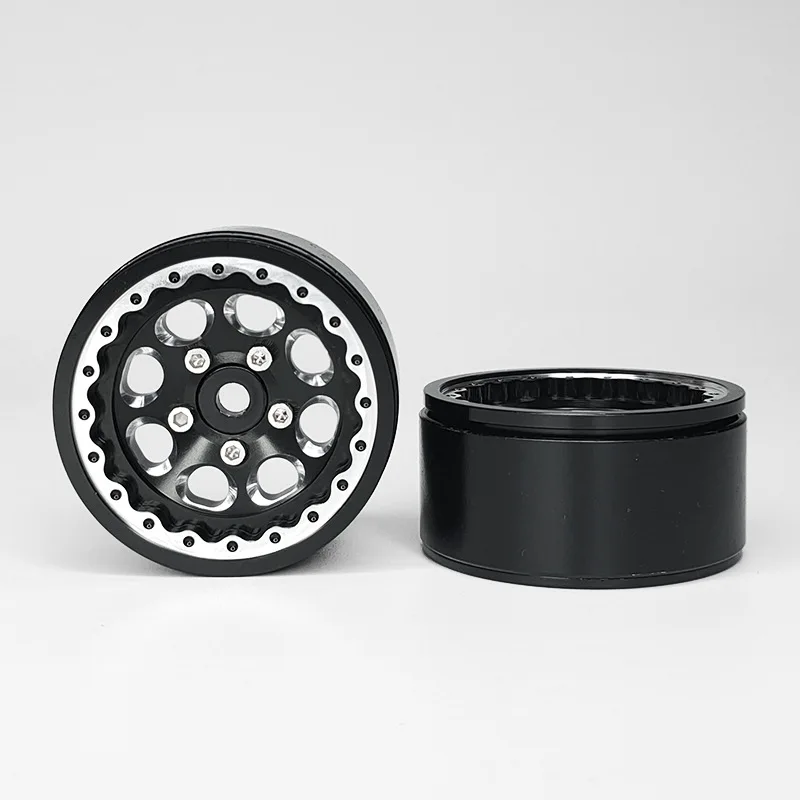 1.9 Inch Aluminum Wheel Rims One Piece for RC Crawler Upgrade Fits TRX-4 SCX10 Axial D90 view 3