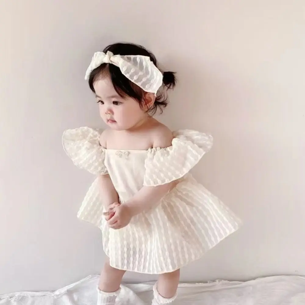 Cute Ruffle Baby Jumper Dress Bodysuit Infant Romper Baby Jumpsuit Sweet Cotton Baby Shorts Climb Suit Infant Wear