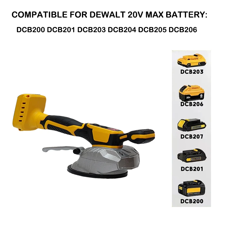 Tile Tiling Machine High Loading Capacity Wall Floor Tile Laying Vibrating Tool  8 Adjustable Fit Dewalt 18V Battery(No Battery)