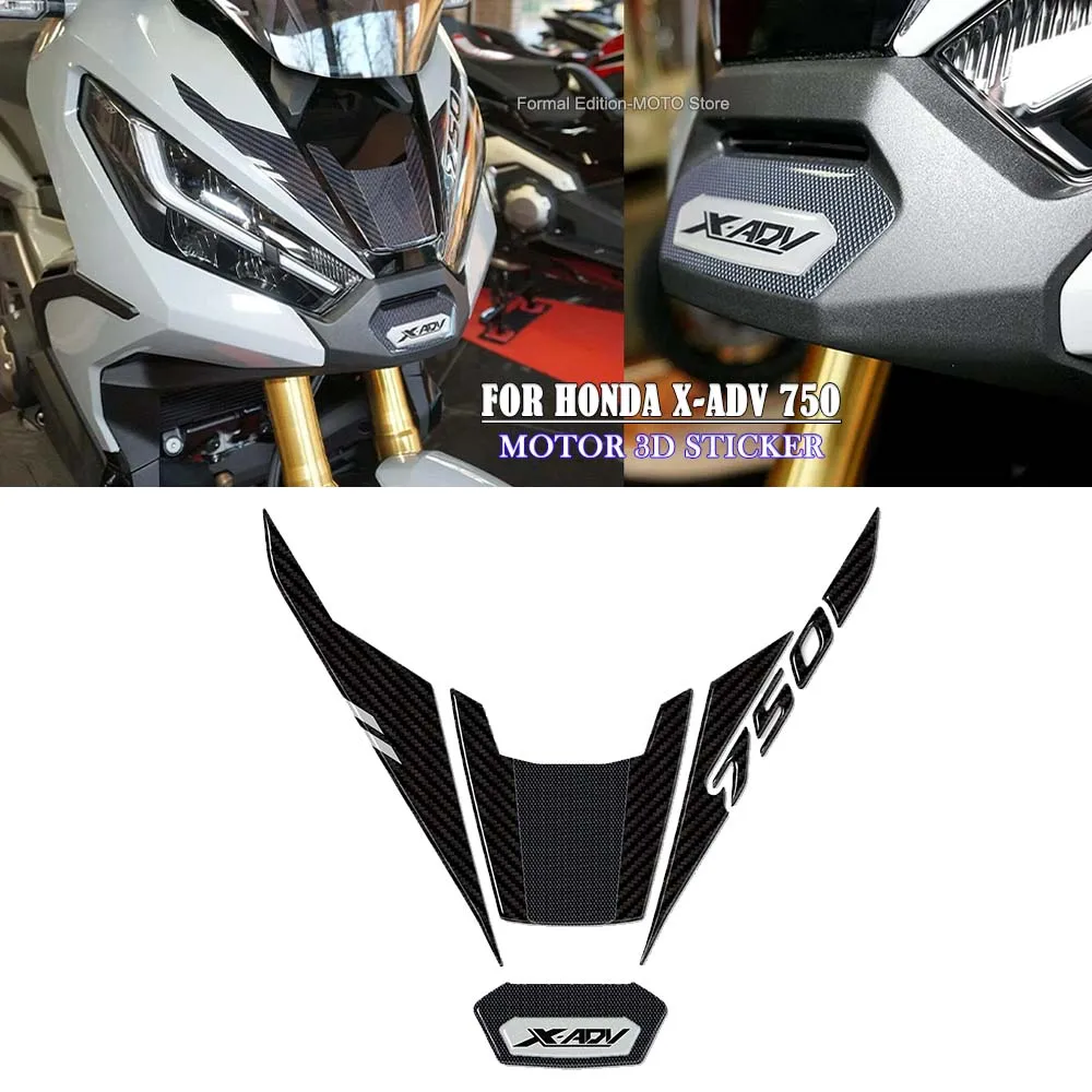 

3D Resin Gel Motorcycle Front Fairing Stickers for HONDA X-ADV 750 2021-2023 Waterproof Anti Scratch Decal