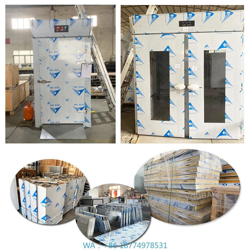 Máquina de gabinete enrollable, estante giratorio, sala de fermentación, comercial, automática, masa, croissant, Donut, pan, retardador, prueba