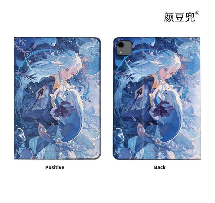 Neuvillette Anime Genshin For iPad Air 4 5 Mini 5 6 Case Luxury Silicone For Pro 12.9 11 For iPad 10th Protective  Pro13 11 in