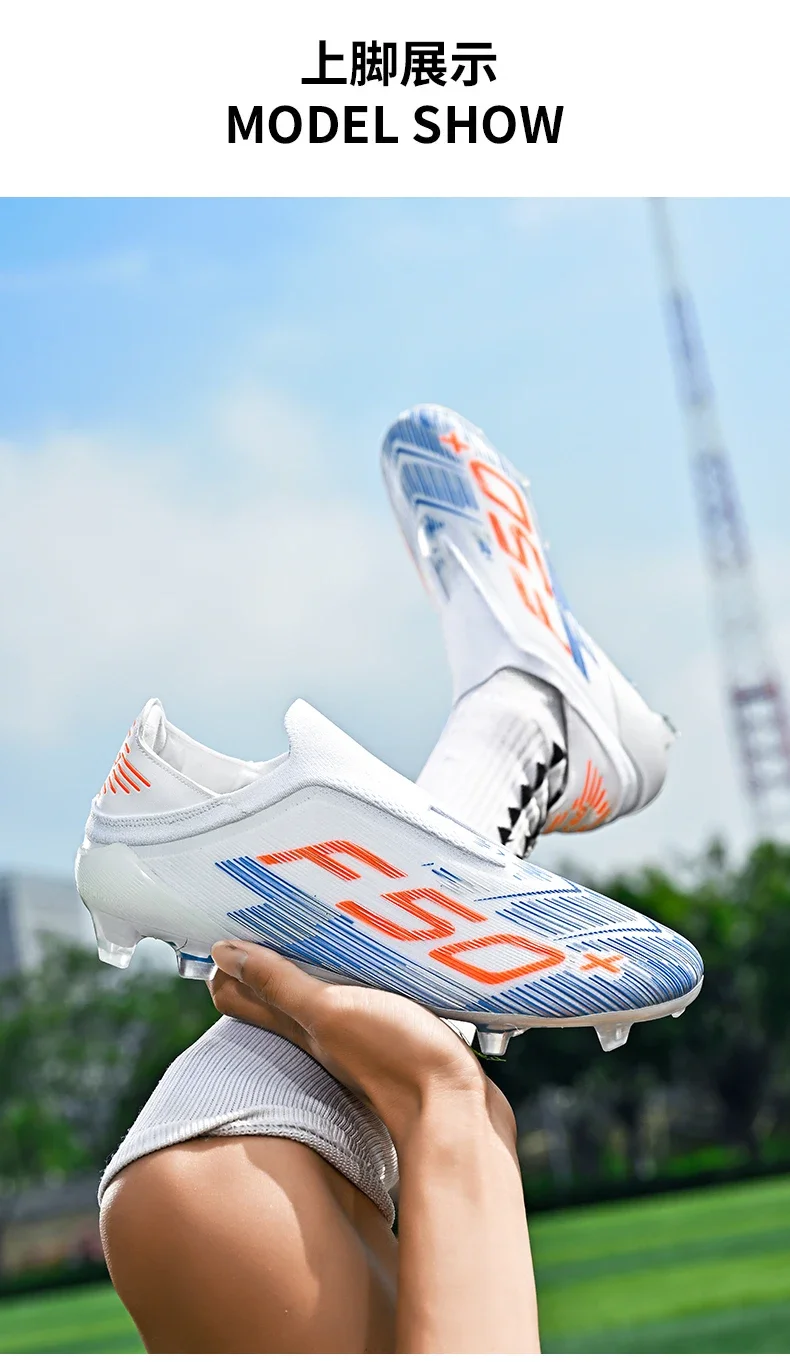 Neue ultraleichte Fußballschuhe für Herren, hochwertige, stark nachgefragte, professionelle Unisex-Fußballschuhe für Damen, TF/FG-Fußballstiefel, Futsal-Sneaker – Detail 2