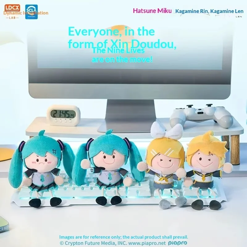 in-stock-genuine-hatsune-miku-yadoudou-series-kagamine-rin-plush-keychain-desktop-trendy-collectible-ornament-toy-birthday-gift
