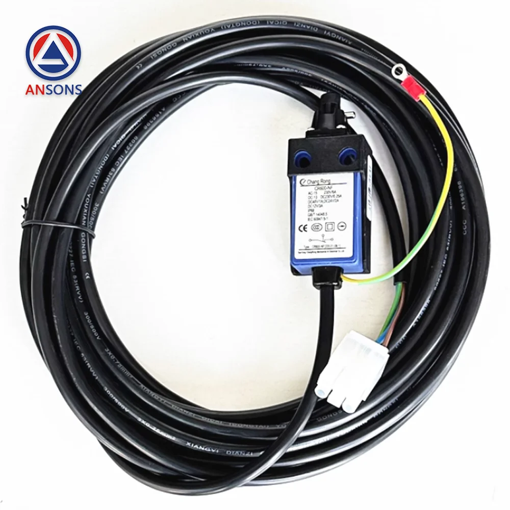 

CR600-NF KONE Elevator Tension Wheel Switch Buffer Manual Reset With Ground Wire 3 Core Ansons Elevator Spare Parts