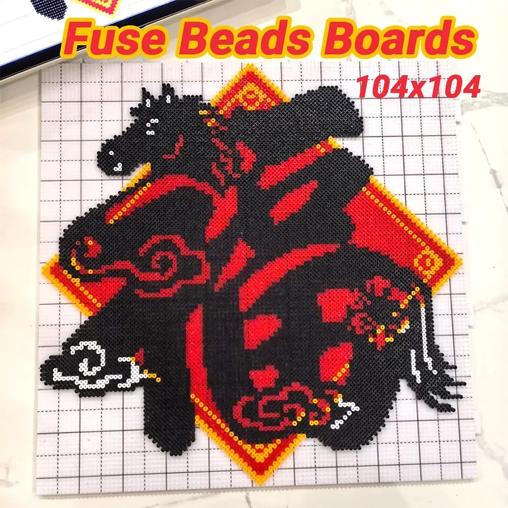 Tablice do koralików 104x104, koraliki 2.6mm, tablice do koralików DIY Perler, kwadratowe, wydłużone, tablice do koralików na gwoździe, zabawki edukacyjne