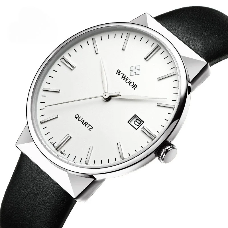 

Quartz Watch for Man with Miyota Quartz Movement Classic Series 9.5mm Thickness 40.5mm Diameter and Leather Strap