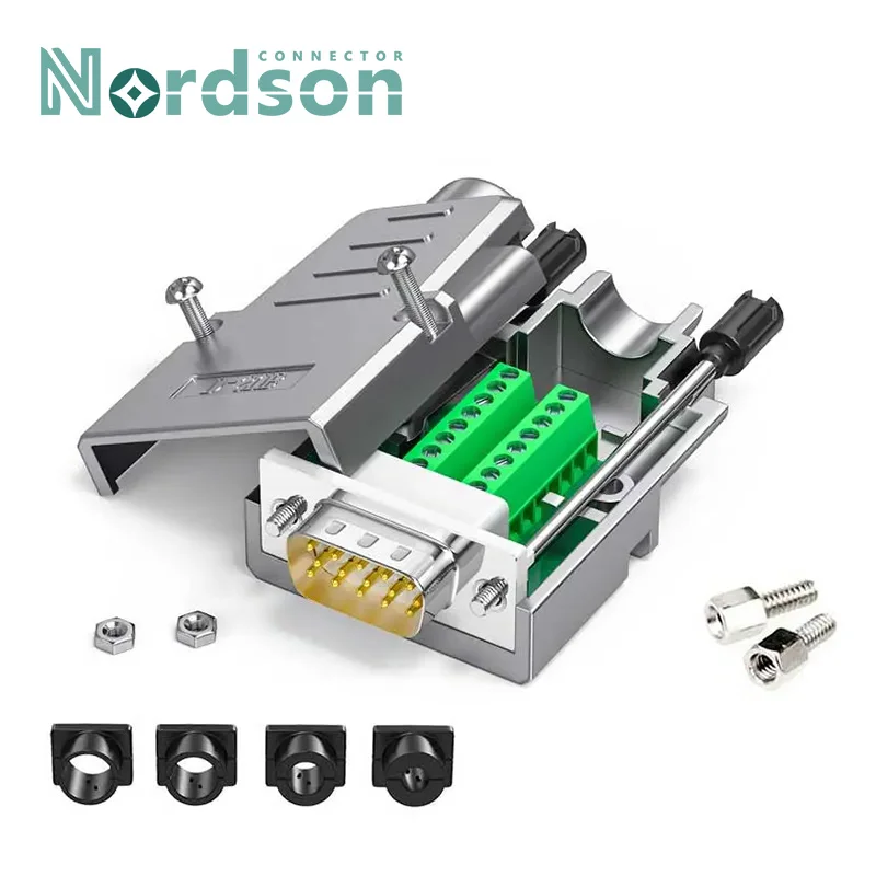 DB15 VGA Solder-free Connector Male Female HDB15-pin Plug Industrial Grade VGA 15 Pin 3+9 Computer Monitor Projector Connector