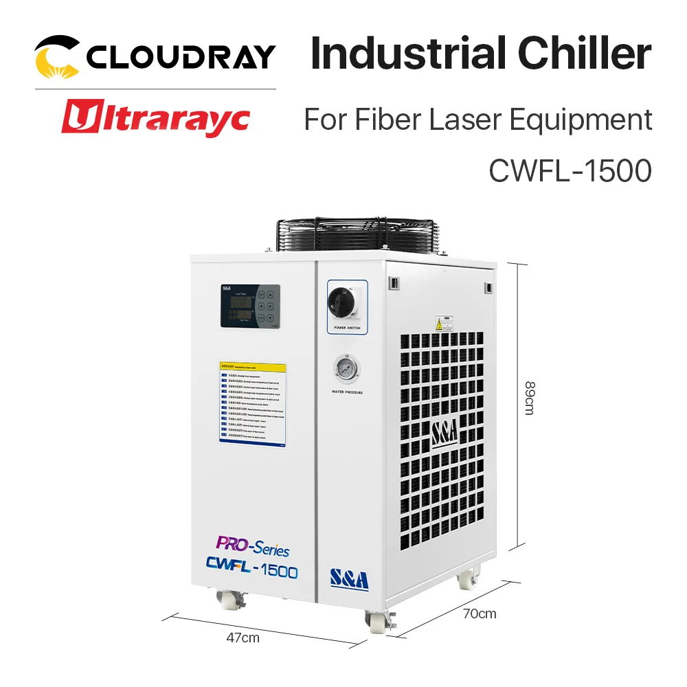 Ultrarayc S&A Industry Water Chiller CWFL-1500 CWFL-2000 CWFL-3000 for 1500W 2000W 3000W  Fiber Laser Cutting Machine Equipment