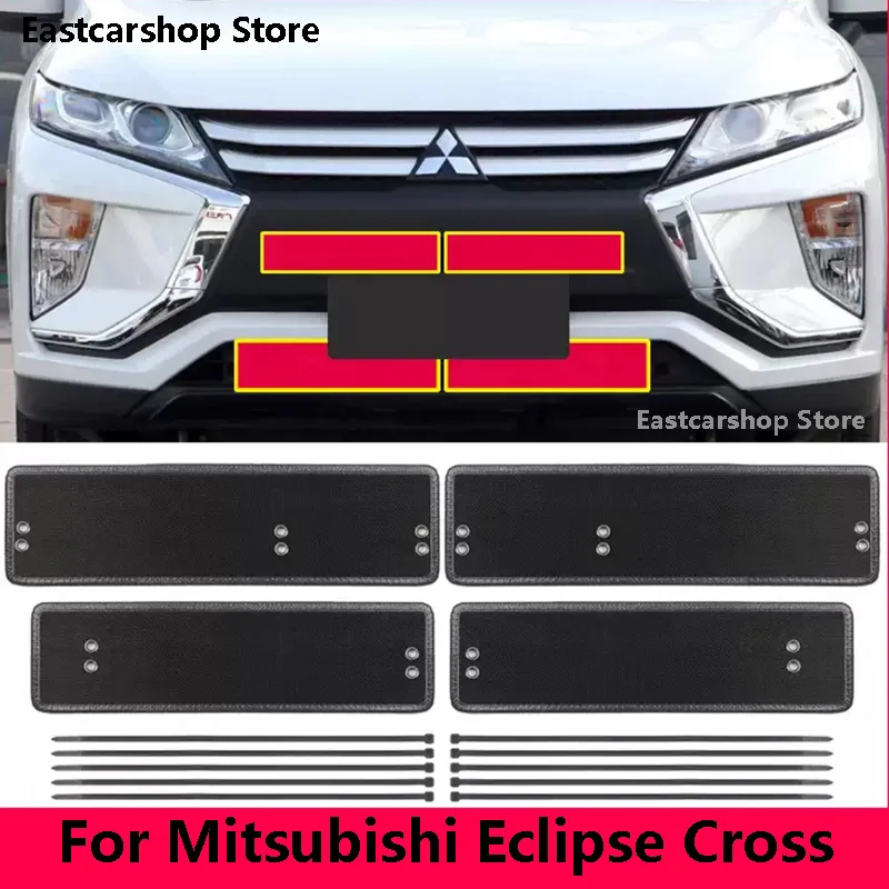 

For Mitsubishi Eclipse Cross 2021 2020 2019 Car Front Middle Insect Screening Mesh Grille Insert Net Anti-mosquito Protect Dust