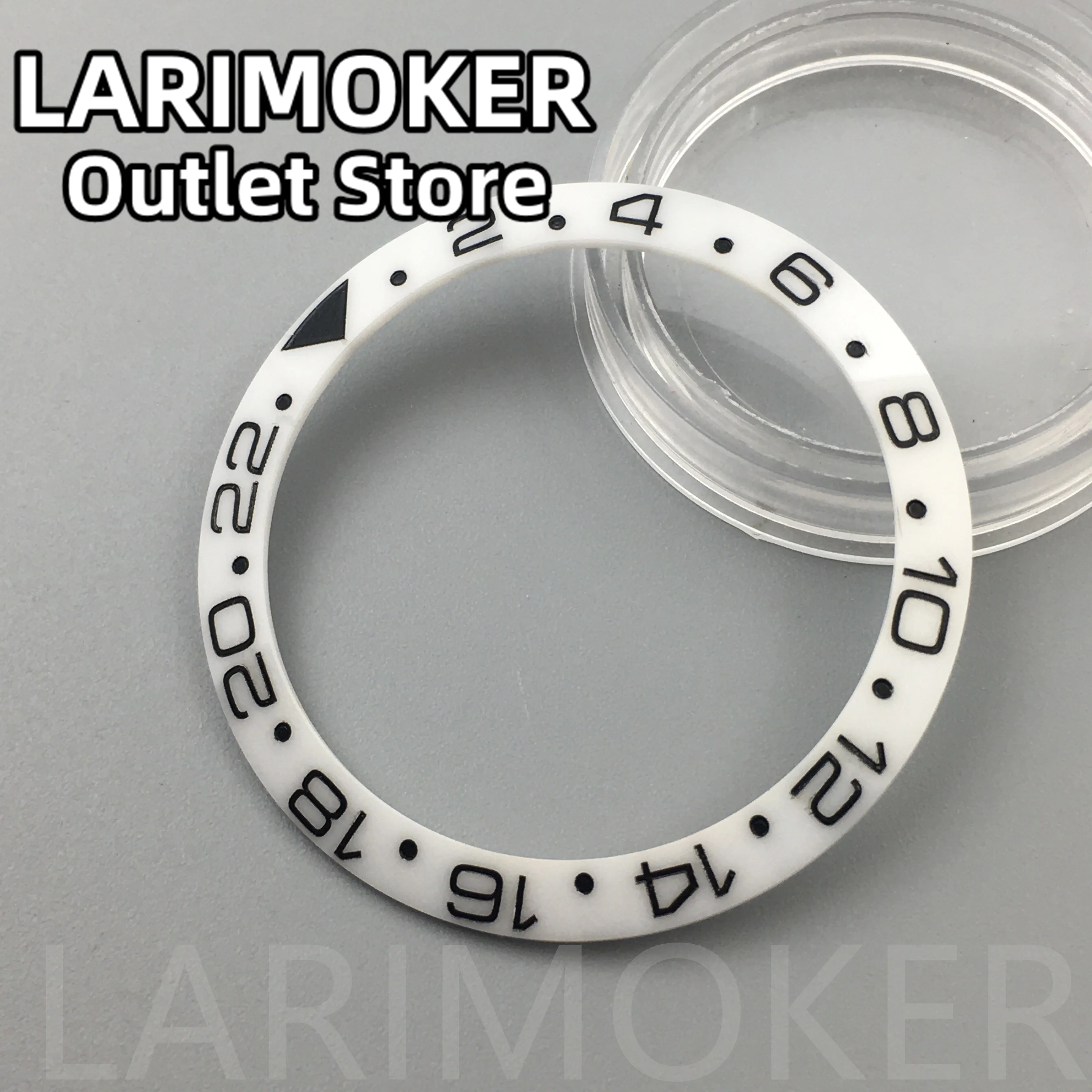 Larimoker 38Mm Diameter Keramiek Horloge Bezel Invoegen Geschikt Voor 40Mm Horloge Case Vervanging Horloge Accessoire Insert