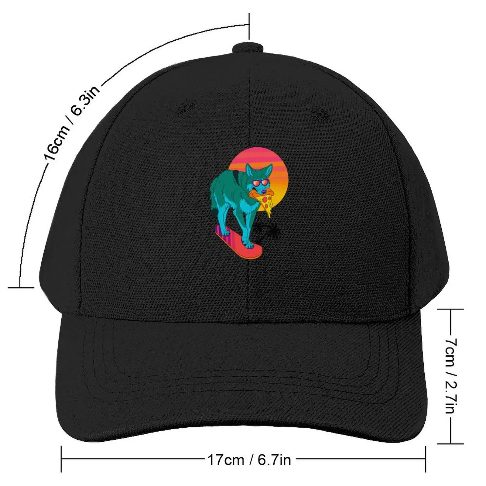 Retrowave Coyote Baseball Cap Brand Man cap Hip Hop Beach Fashion Beach Hats Woman Men's