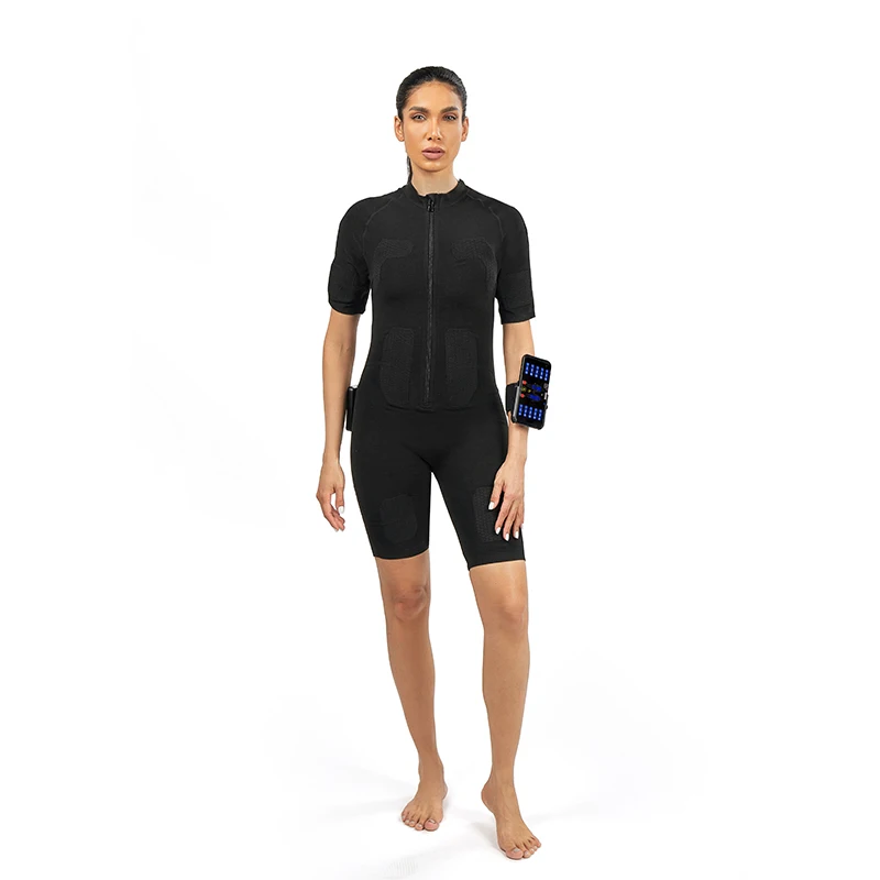 High Efficiency Full Body EMS Training Suit Wireless Remote Control Adjustable Intensity Sports Muscle Stimulation & Recovery